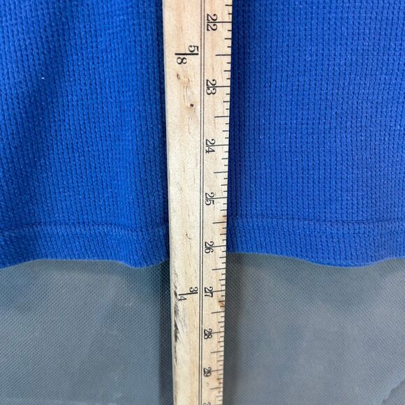 US Polo Assn Men Medium Blue Crew Neck Long Sleeve Cotton Blend Casual Tee Shirt - Picture 5 of 6